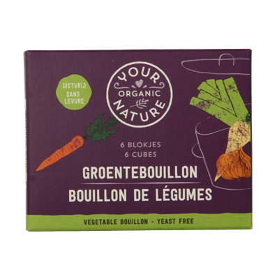 Your Organic Nature Groentebouillonblokjes helder bio 6 Stuks