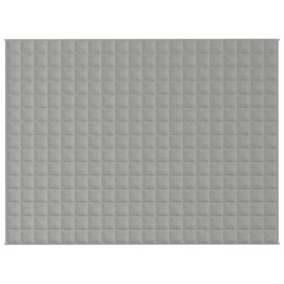 VidaXL Verzwaringsdeken 150x200 cm 7 kg stof grijs