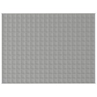 VidaXL Verzwaringsdeken 150x200 cm 7 kg stof grijs - thumbnail