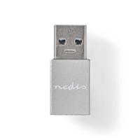 Nedis CCTB60925AL Usb-a Adapter Usb 3.2 Gen 1 Usb-a Male Usb-c™ Female 5 Gbps Vernikkeld Zilver Cover Box - thumbnail