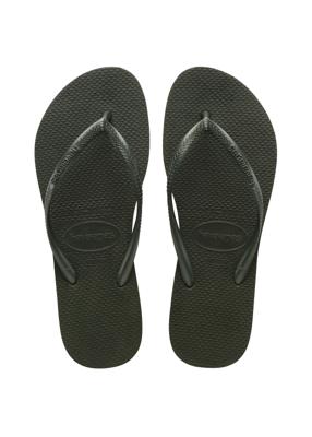 Havaianas Slim green olive Groen maat 3536