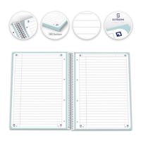 Oxford School Touch Europeanbook spiraalblok, ft A4+, 160 bladzijden, gelijnd, pastel groen - thumbnail