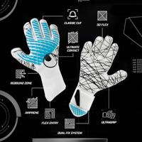 Uhlsport FM Cybertec Ultragrip Keepershandschoenen Wit Felblauw Zwart - thumbnail