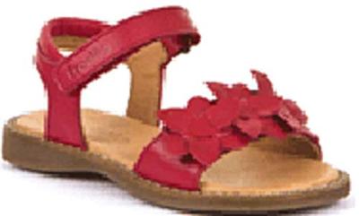 Leren sandalen voor meisjes LORE FLOWERS FRODDO rood