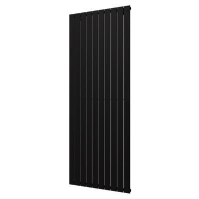 Plieger Designradiator Cavallino Retto Enkel 1666 Watt Middenaansluiting 200x75,4 cm Mat Zwart