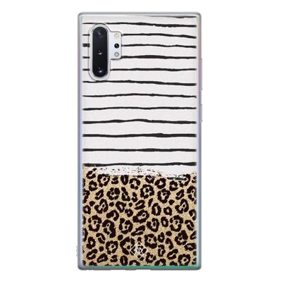 Samsung Galaxy Note 10 Plus siliconen telefoonhoesje - Leopard lines Samsung Galaxy Note 10 Plus siliconen telefoonhoesje - Leopard lines