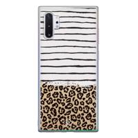 Samsung Galaxy Note 10 Plus siliconen telefoonhoesje - Leopard lines - thumbnail