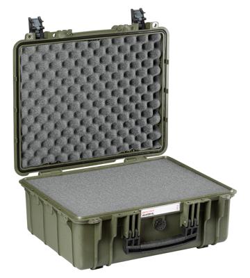 Explorer Cases Outdoor-koffer 4412HL.G green with pick & pluck foam (b x h x d) 45 x 35 x 13 cm Olijf-groen 4412HL.G