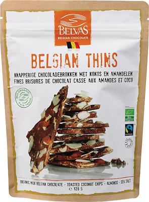 Belvas Thins melk kokos amandel bio 120 Gram