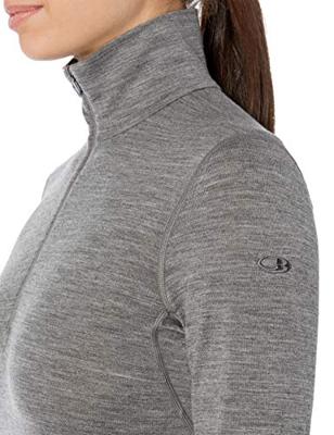 Icebreaker 200 Oasis LSS Dames Shirt Gritstone Hthr-013 XL Icebreaker 200 Oasis LSS Dames Shirt Gritstone Hthr-013 XL