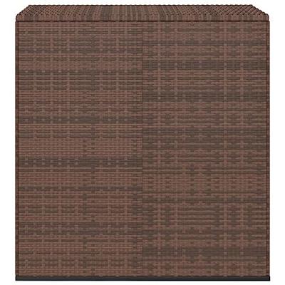 Tuinbox 100x49x103,5 cm polyetheen rattan bruin
