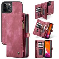 Caseme - vintage 2 in 1 portemonnee hoes - iPhone 12 / iPhone 12 Pro - Rood - thumbnail