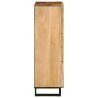 Hoge kast 40x34x110 cm massief ruw mangohout - thumbnail