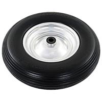 VidaXL Kruiwagenwiel met as 4,00-8 390 mm massief pu - thumbnail