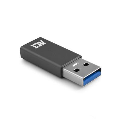 ACT Connectivity usb-a naar usb-c adapter (donkergrijs)
