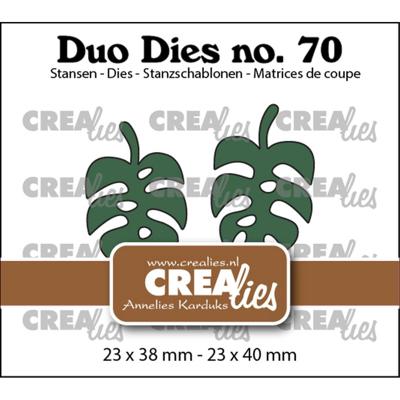 Crealies • duo dies botanische bladeren