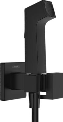 Hansgrohe bidethanddouche 1jet E EcoSmart voor warm water met douchehouder en doucheslang 125 cm, mat zwart