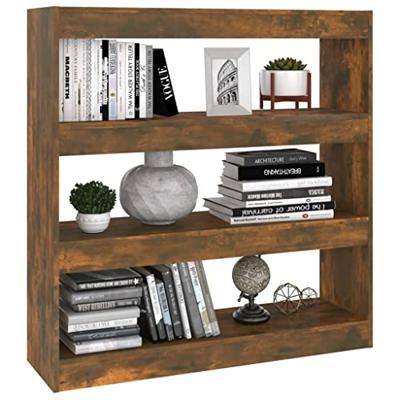 Boekenkast/kamerscherm 100x30x103 cm gerookt eikenkleur - thumbnail