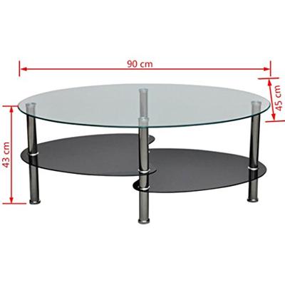 VidaXL Salontafel met exclusief ontwerp zwart
