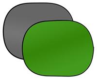 BRESSER BR-3 Inklapbare Achtergrond 180x240cm 2-zijdig grijs/groen - thumbnail