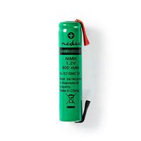 NEDIS Oplaadbare Ni-MH batterij | 1.20 V | NiMH | NiMH Battery Pack | Oplaadbaar | 600 mAh | Voorgeladen | Aantal batterijen: 1 stuk | Plastic zak | HR03 | Soldeerflessen | Groen - thumbnail