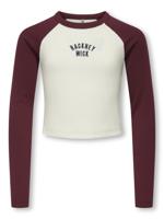 Kids ONLY winter top meisjes - paars - KogBina - slim fit, longsleeve - thumbnail