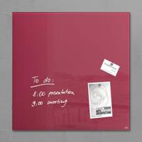 Sigel SI-GL272 Glasmagneetbord Artverum 480x480x15mm Bessenrood - thumbnail