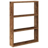 Wandschap 43x9x60 cm bewerkt hout oud houtkleurig - thumbnail