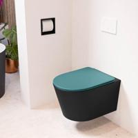 MONDIAZ LAVIE hangend toilet single fire rimless diepspoel Urban, Toiletzitting met quick-release & softclose Smag - thumbnail