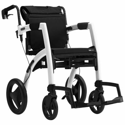 Rollz Motion 2.1 - Rolstoel en Rollator in één | Design rollator | Pebble white | 2010RM0020
