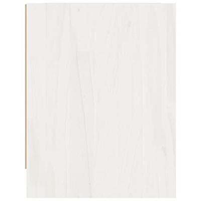 Nachtkastjes 2 st 40x30,5x40 cm massief grenenhout wit