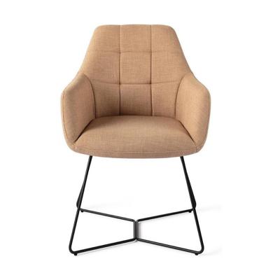 Jesper Home Noto eetkamerstoel Toasted Toffee beehive black