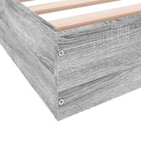 Bedframe bewerkt hout grijs sonoma eikenkleurig 140x200 cm - thumbnail