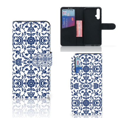 Honor 20 Hoesje Flower Blue Honor 20 Hoesje Flower Blue
