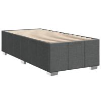 Boxspring met matras stof donkergrijs 80x200 cm - thumbnail