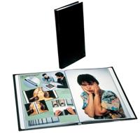 Rillstab showalbum A4 60 tassen, zwart - thumbnail