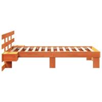 Bedframe met lade met hoofdeinde Wasbruin 75 x 190 cm Massief grenenhout - thumbnail