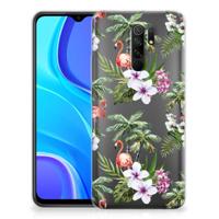 Xiaomi Redmi 9 | TPU Hoesje | Flamingo Palms - thumbnail