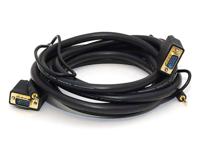 Monoprice 100558 15ft Super VGA HD15 Mannelijke naar Mannelijke CL2 Nominale Kabel met Stereo Audio en Triple Shielding - thumbnail