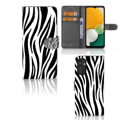 Samsung Galaxy A14 5G | Telefoonhoesje | Met pasjeshouder | Zebra