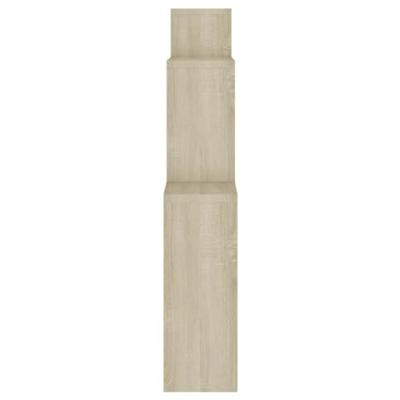 Wandschap kubus 80x15x78,5 cm spaanplaat sonoma eiken