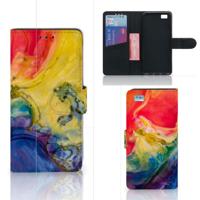 Hoesje Huawei Ascend P8 Lite Watercolor Dark - thumbnail