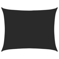VidaXL Zonnezeil 160 g/m² rechthoekig 6x8 m hdpe zwart - thumbnail