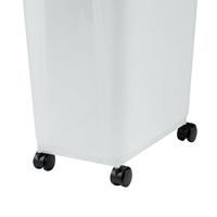 BEWAARCONTAINER LUCHTDICHT TRANSPARANT / GRIJS 45 LTR 46X33,5X50 CM - thumbnail