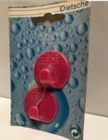 Universele handdoekhaken zelfklevend (setje van 2) roze - thumbnail