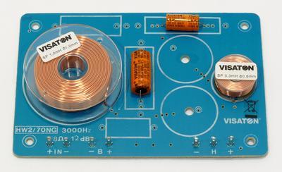Visaton HW 2/70 NG - 8 Ohm 2-weg frequentiescheidingsfilter 8 Ω Visaton HW 2/70 NG - 8 Ohm 2-weg frequentiescheidingsfilter 8 Ω