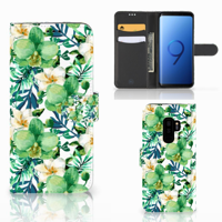 Samsung Galaxy S9 Plus Hoesje Orchidee Groen - thumbnail