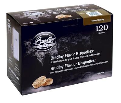 Bradley hickory wood briketten rookhout (120 stuks)