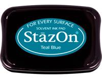 Tsukineko • stazon stempelkussen teal blue - thumbnail