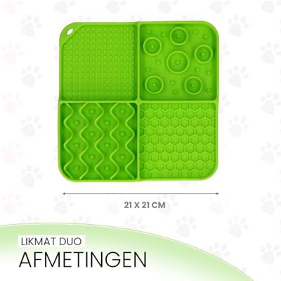 Eat Slow Live Longer Lick Mat Dimensions Rectangle Green